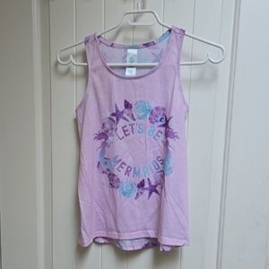 The Children's Place Pink and Purple Mermaid Tank Top Shirt Large 10/12